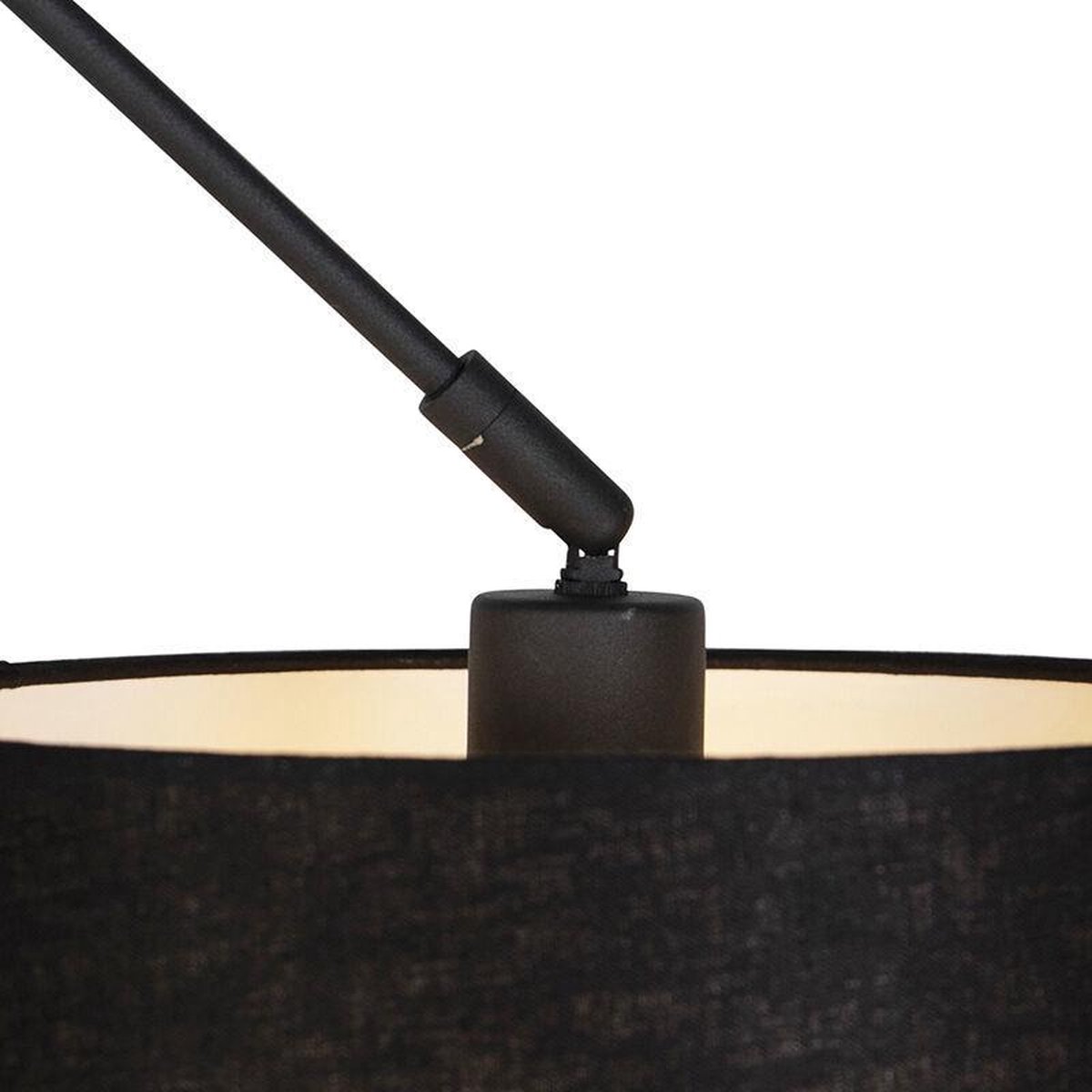i-Lumen Hanglamp Knik Mete Kap Ø 40 Cm - Zwart