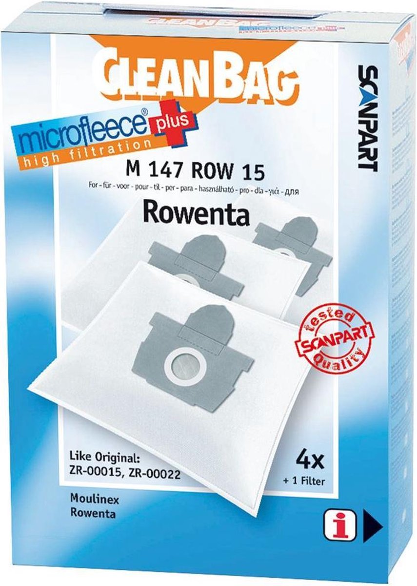 Scanpart Stofzuigerzak Fleece Rowenta M147row15