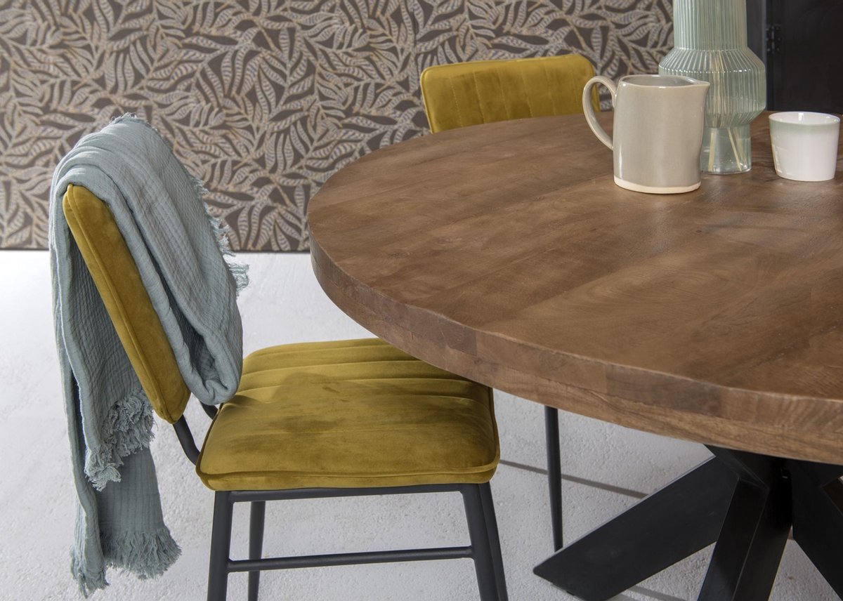 Brix - Eettafel - Sturdy Round 140 Cm - Bruin