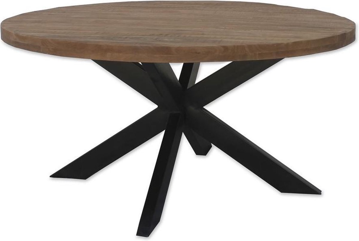 Brix - Eettafel - Sturdy Round 140 Cm - Bruin