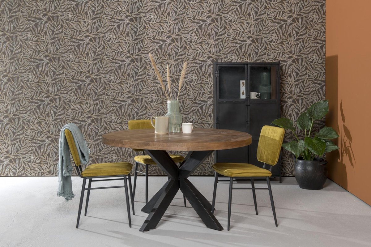 Brix - Eettafel - Sturdy Round 140 Cm - Bruin