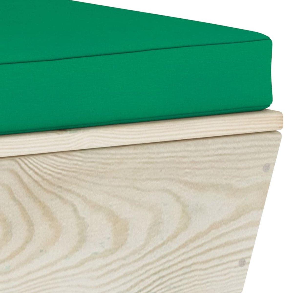 Vidaxl Tuinbank 4-zits Met Kussens Pallet Vurenhout - Groen