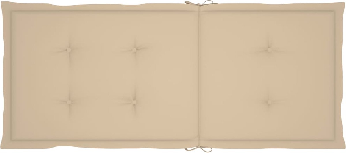 Vidaxl Schommelstoel Met Kussen Bamboe - Bruin