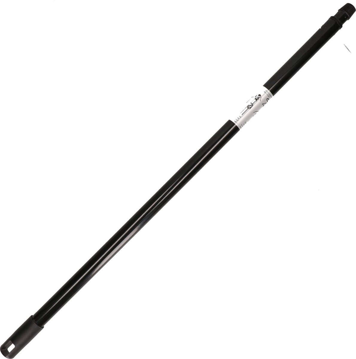 Brumag Houten Harde Staaldraad Straatbezem/buitenbezem Groen/grijs 40 Cm Met Telescoopsteel 1.40 Meter - Oranje