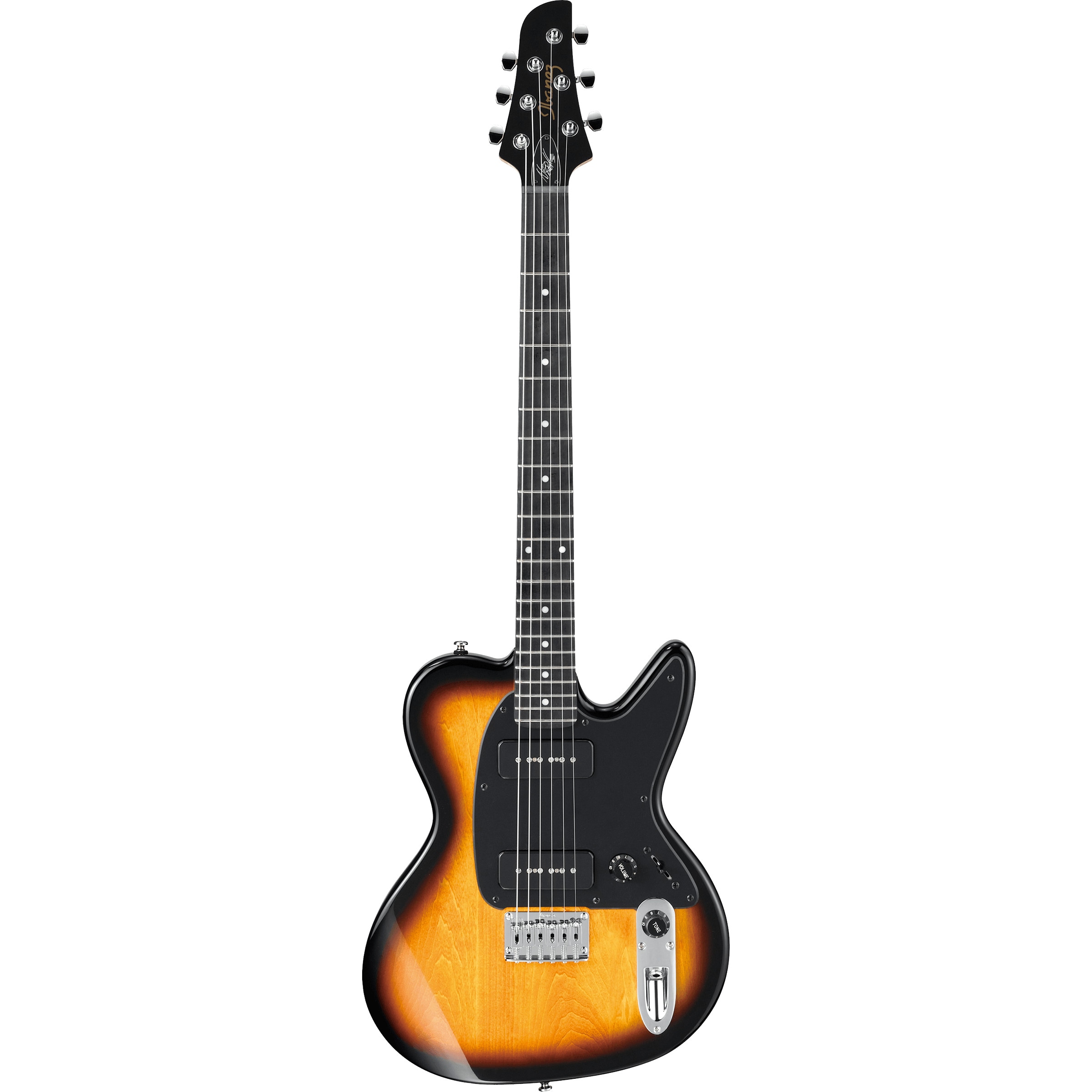 Ibanez NDM5-SB Sunburst Noodles Signature met Seymour Duncan P90 Stack elementen