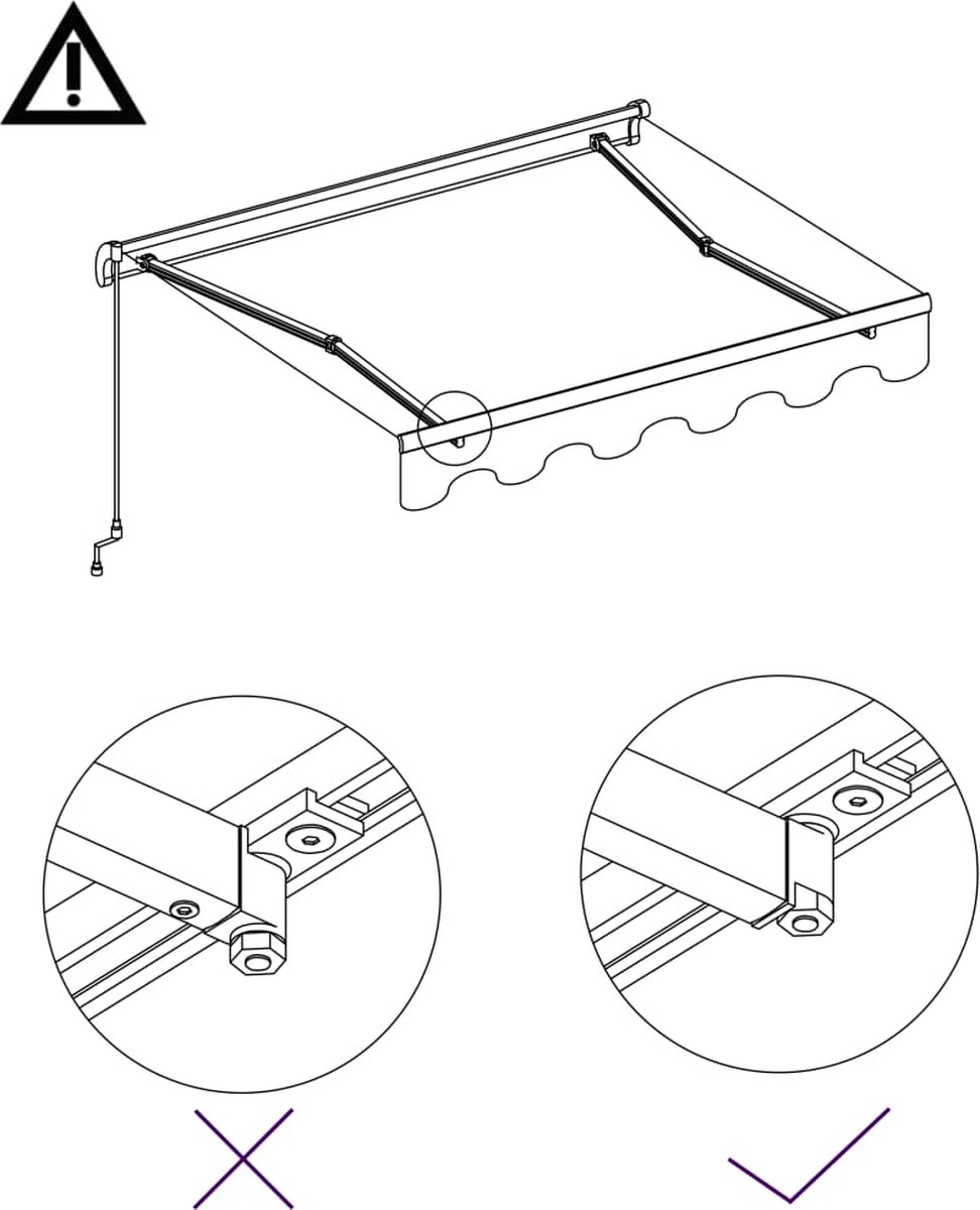 Vidaxl Luifel Automatisch Uittrekbaar 500x300 Cm Antraciet