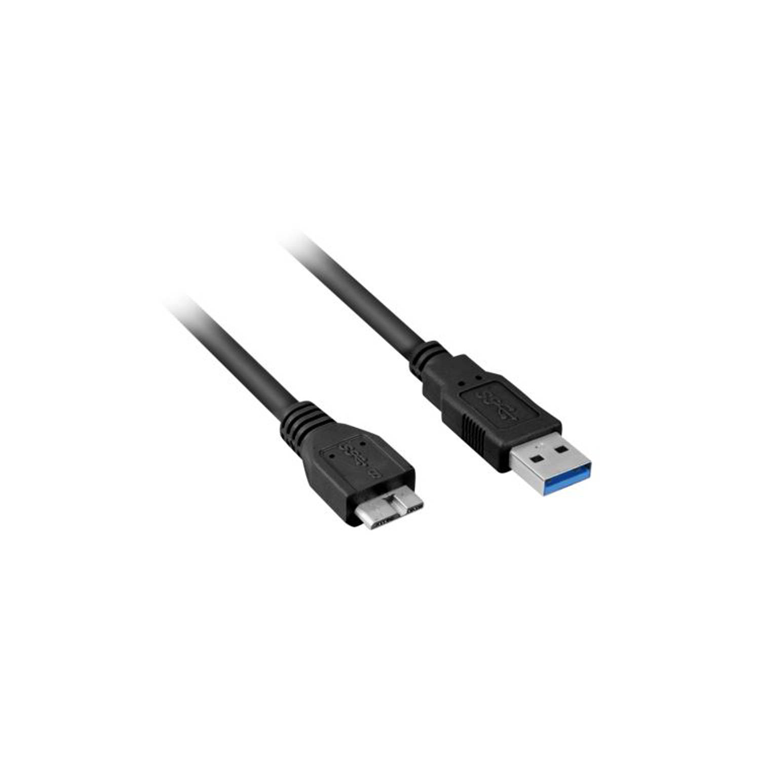 Sharkoon Usb-a 3.0 Naar Micro-usb-b 3.0 - Zwart