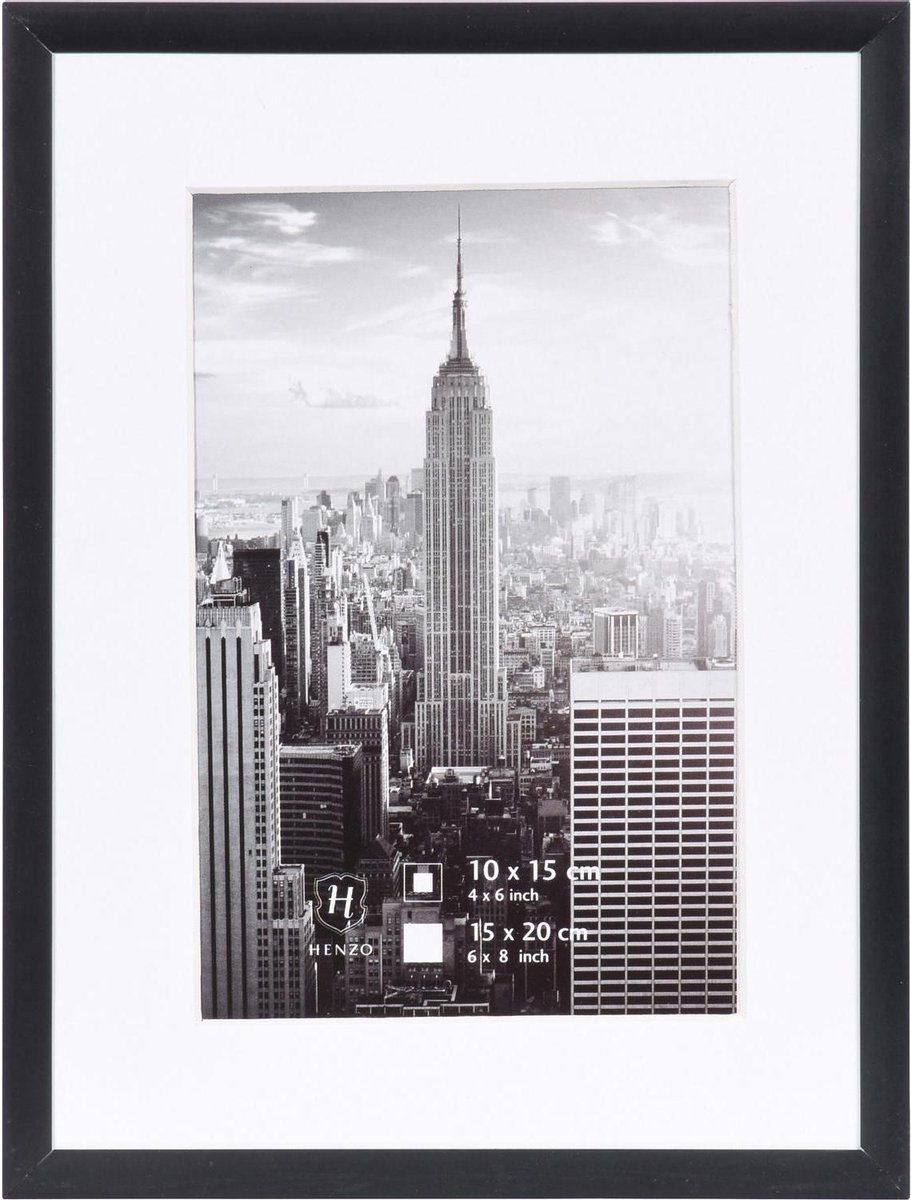 Henzo Fotolijst Manhattan - 15 X 20 Cm - - Zwart