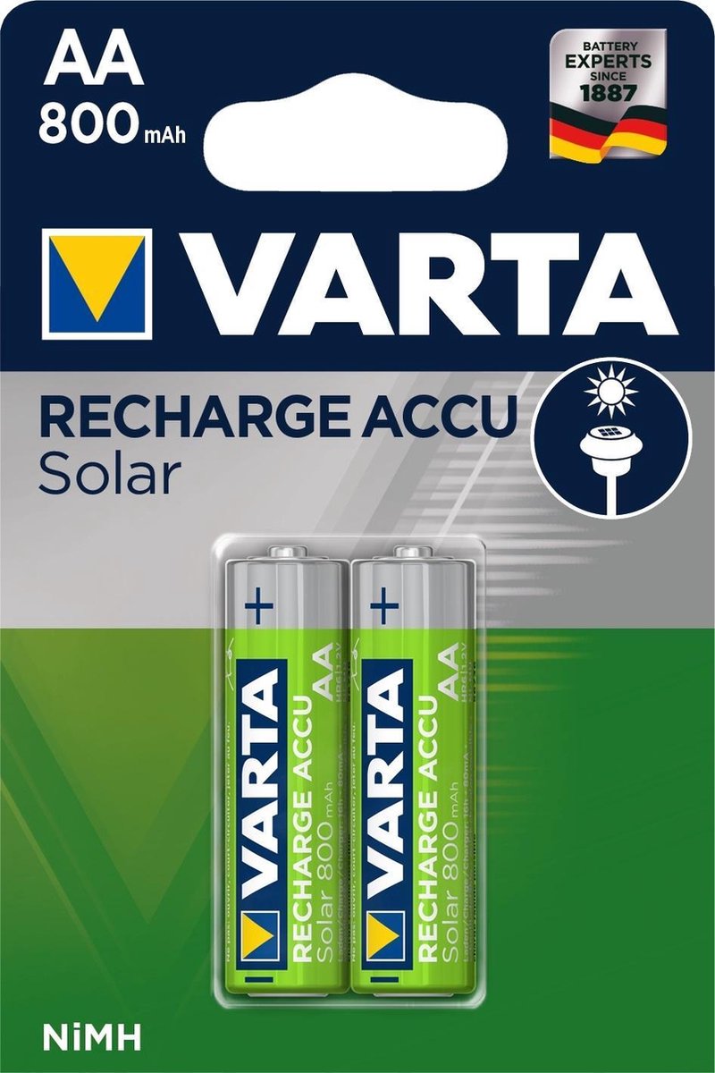 Varta Oplaadbare Batterijen - Solar Hr06 Aa 800 Mah