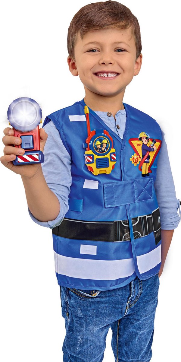 Dickies Simba brandweerset Brandweerman Sam junior 3 delig - Blauw