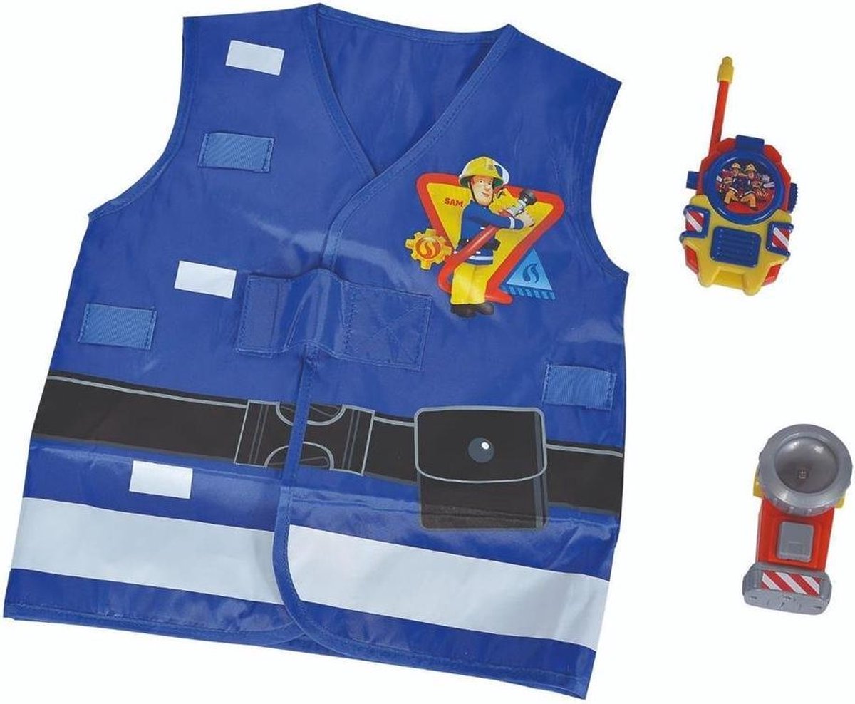 Dickies Simba brandweerset Brandweerman Sam junior 3 delig - Blauw