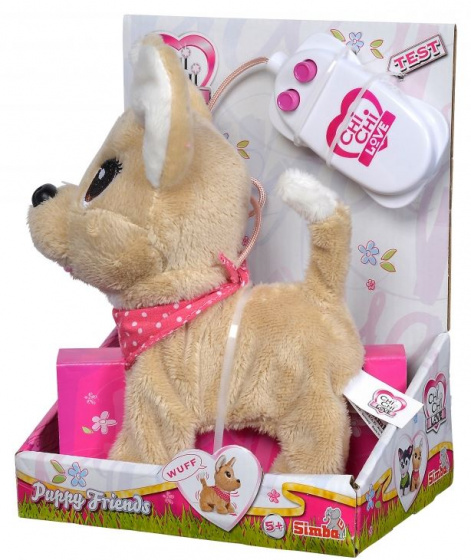 Simba knuffeldier ChiChi Love Chihuahua 20 cm pluche - Bruin