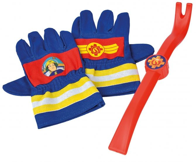 Dickies Simba handschoenen en koevoet Brandweerman Sam junior 28 cm - Rood