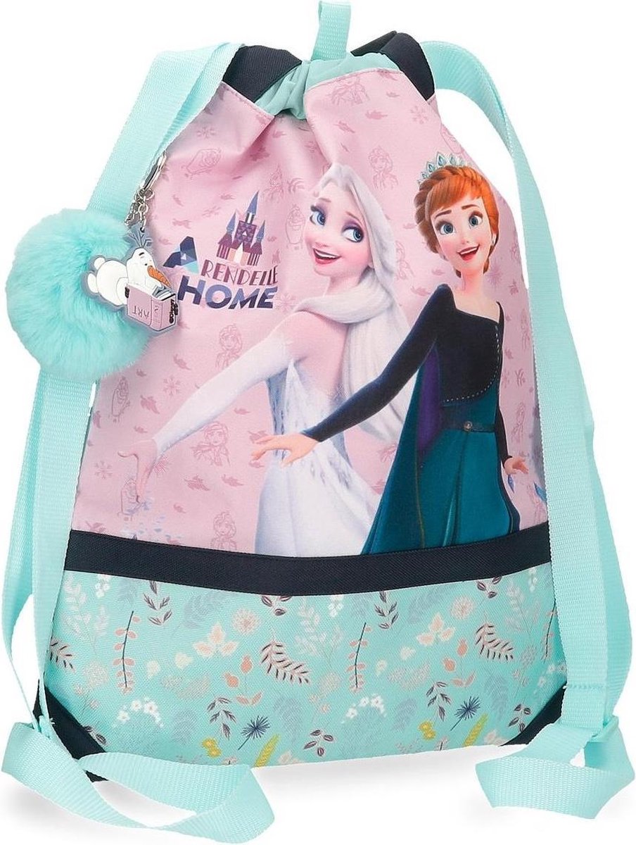 Disney rugzak Frozen 30 x 40 cm polyester turquoise/roze