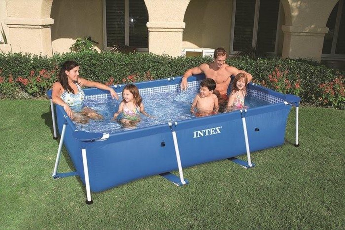 Intex Rechthoekig Frame Pool Zwembad - 220 X 150 X 60 Cm - Blauw