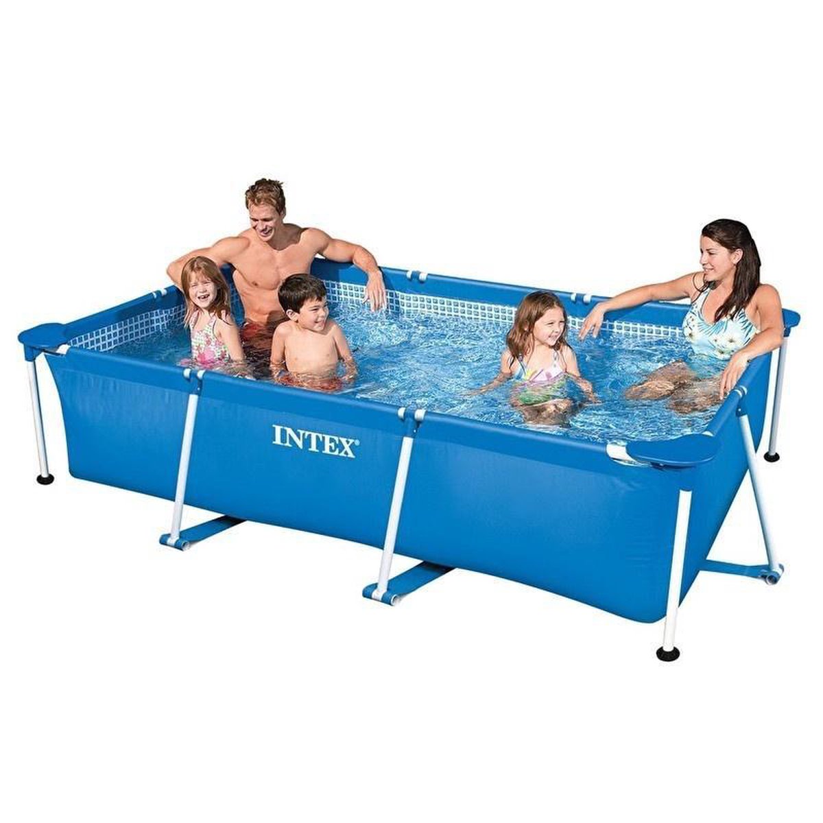 Intex Rechthoekig Frame Pool Zwembad - 220 X 150 X 60 Cm - Blauw
