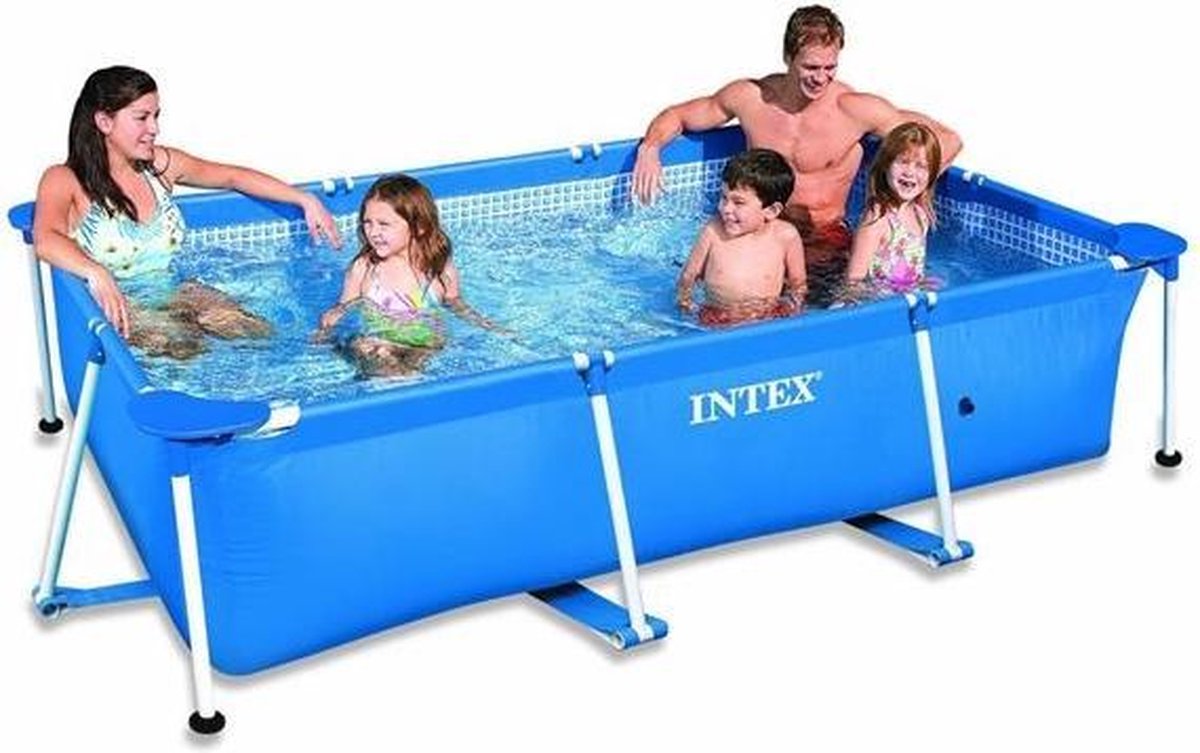 Intex Rechthoekig Frame Pool Zwembad - 220 X 150 X 60 Cm - Blauw