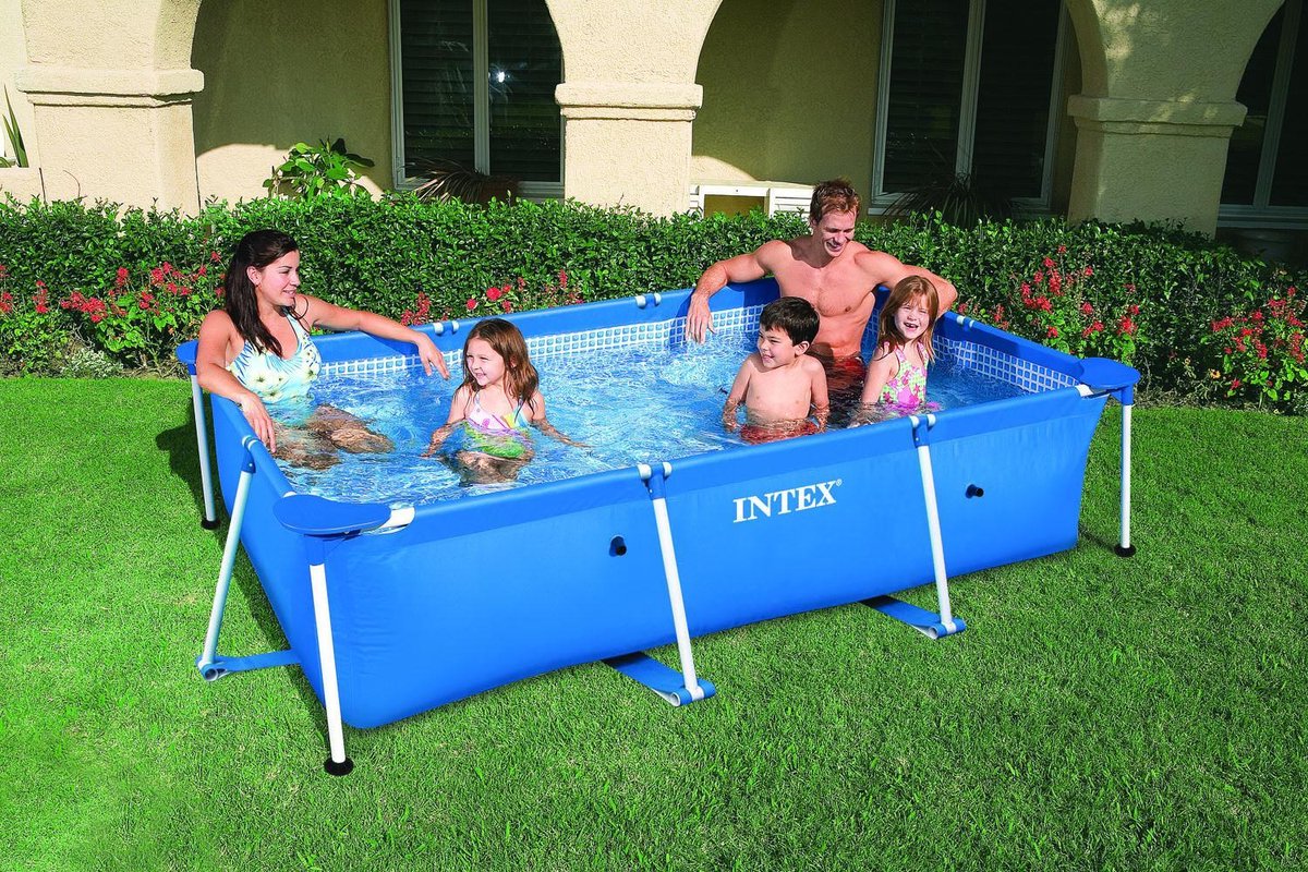 Intex Rechthoekig Frame Pool Zwembad - 220 X 150 X 60 Cm - Blauw
