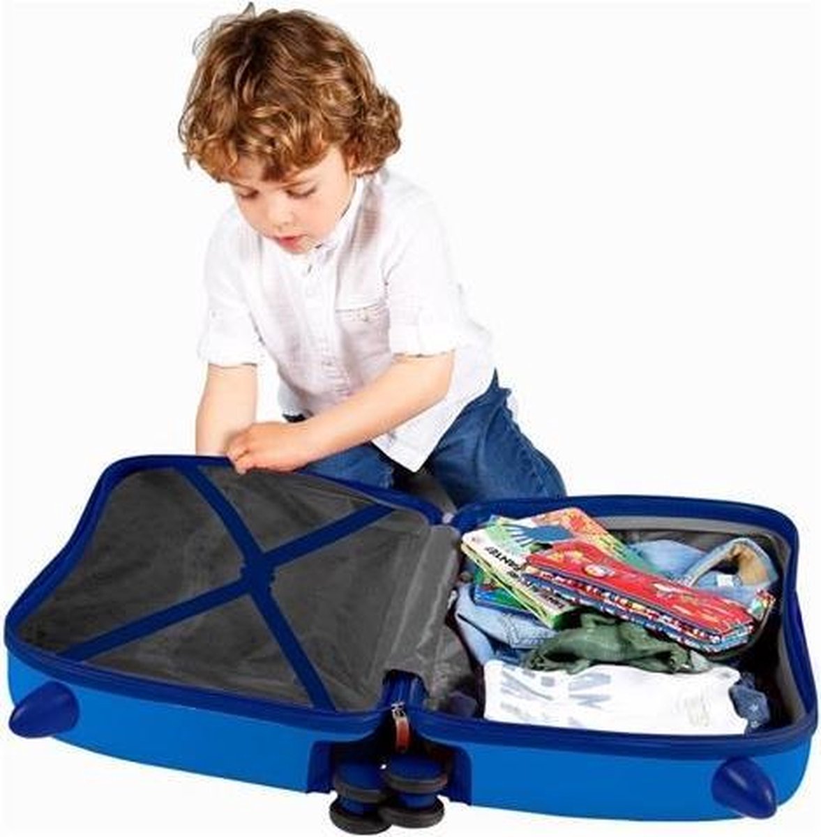 Disney Mickey Mouse Circle Abs Rol Zit Kinderkoffer - Blauw