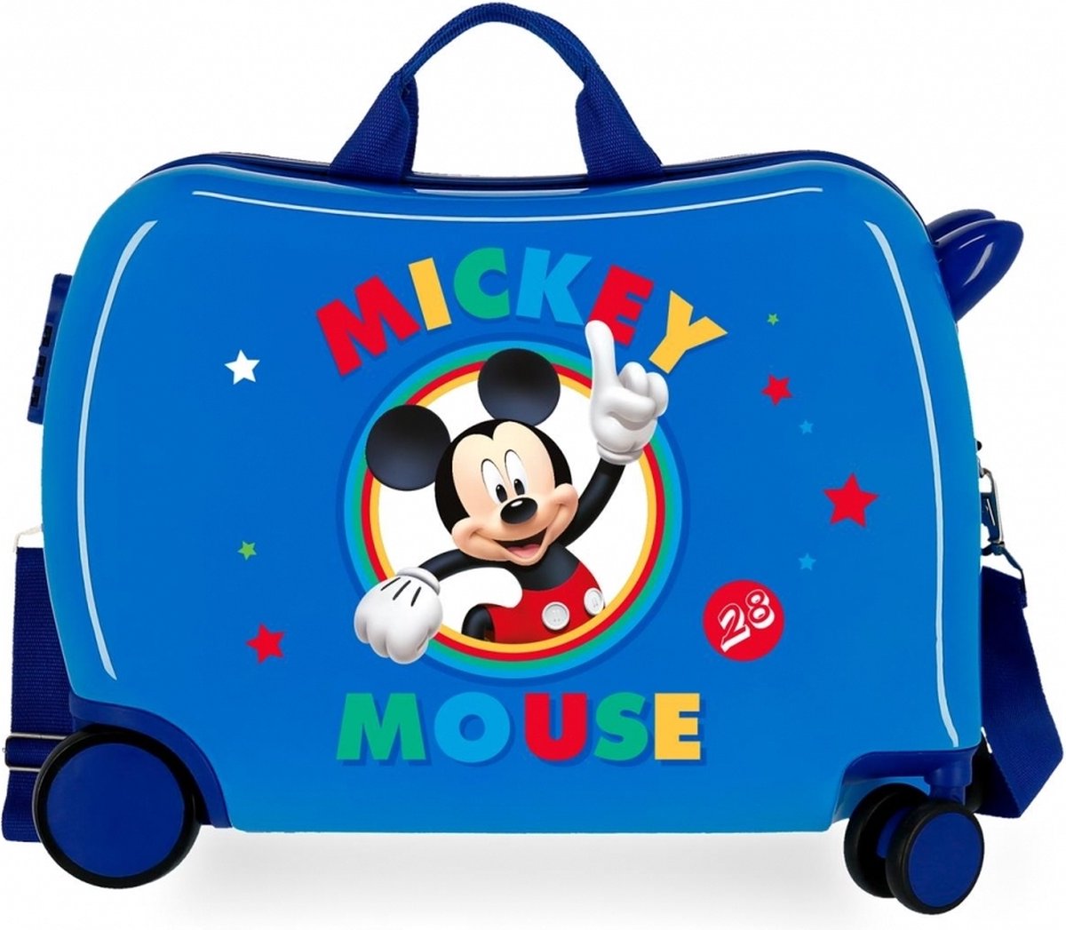 Disney Mickey Mouse Circle Abs Rol Zit Kinderkoffer - Blauw