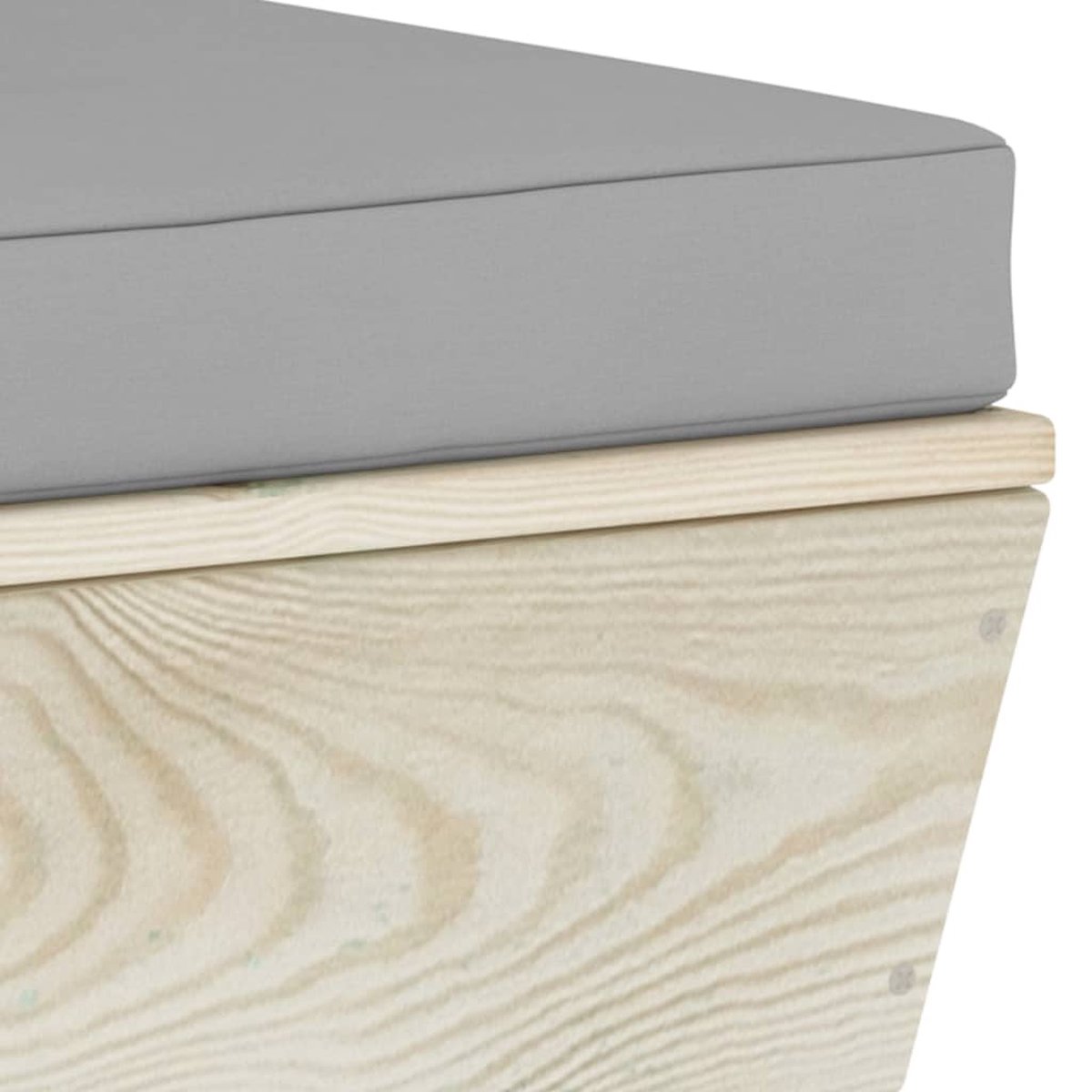 Vidaxl Tuinbank 4-zits Met Kussens Pallet Vurenhout - Grijs