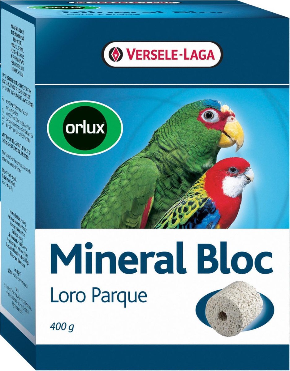 Versele-Laga Mineral Bloc Large - Vogelsupplement - 400 g Loro Parque