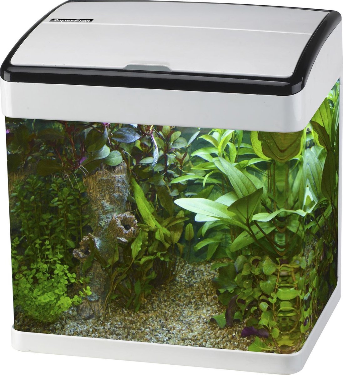Superfish Aquarium Panorama 35 Led - Aquaria - 38x26.5x39.5 cm Ca. 35 L - Wit