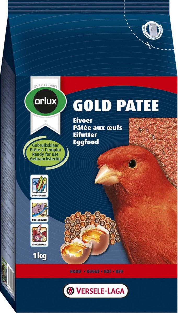 Versele-Laga Gold Patee - Vogelvoer - 1 kg - Rood