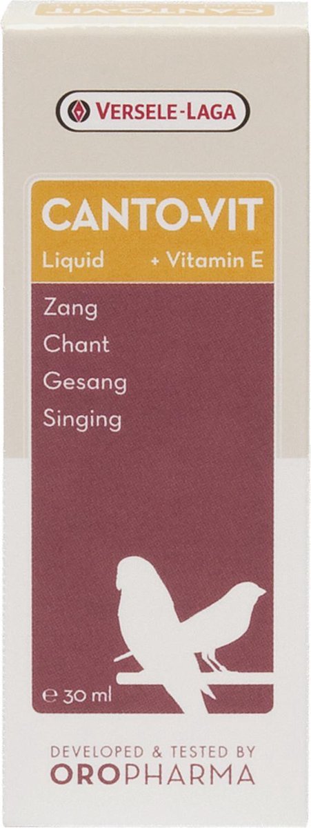 Versele-Laga pharma Canto-Vit Liquid Zang&Vitamine E - Vogelsupplement - 30 ml - Goud