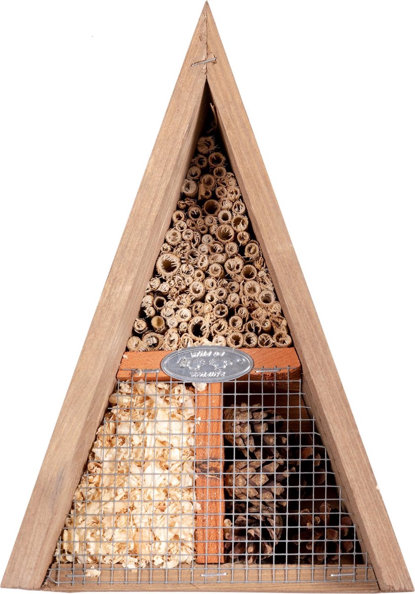 Best For Birds Driehoekig Insectenhotel - Nestkast - - Bruin