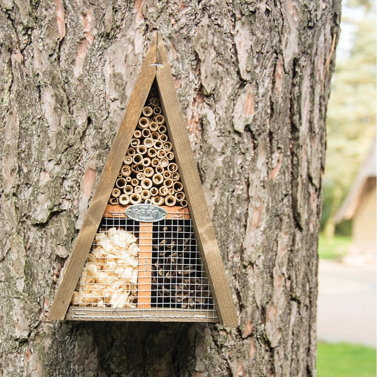 Best For Birds Driehoekig Insectenhotel - Nestkast - - Bruin
