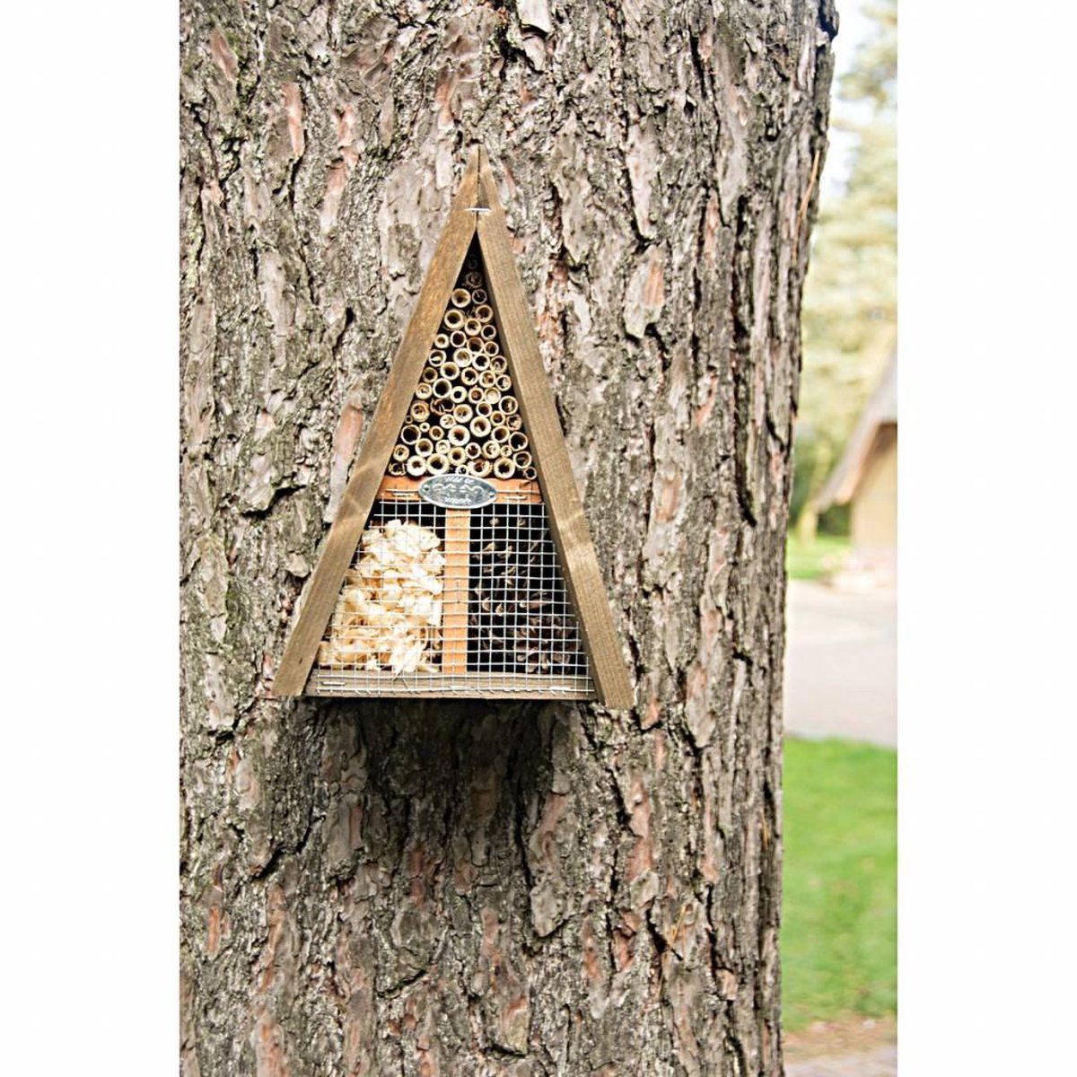 Best For Birds Driehoekig Insectenhotel - Nestkast - - Bruin