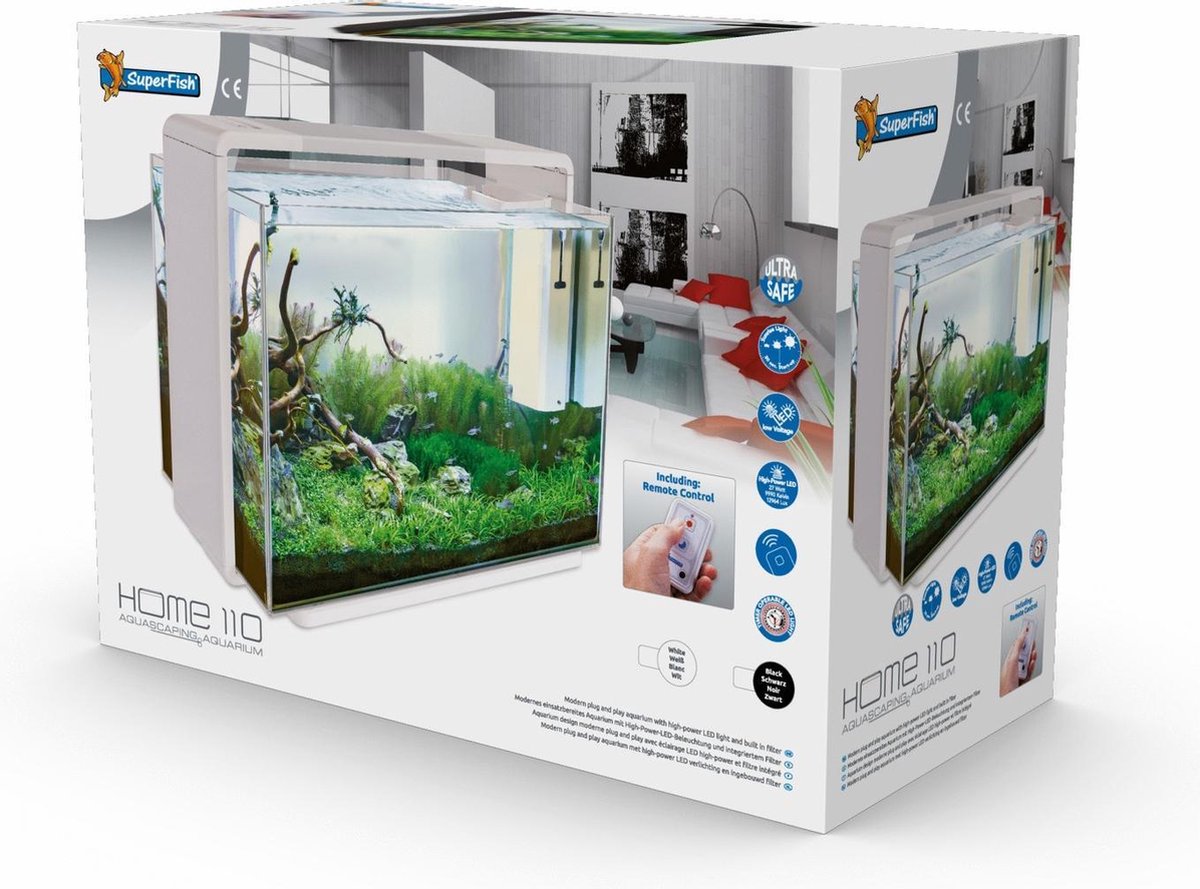 Superfish Aquarium Home 110 Led - Aquaria - 110 l - Wit