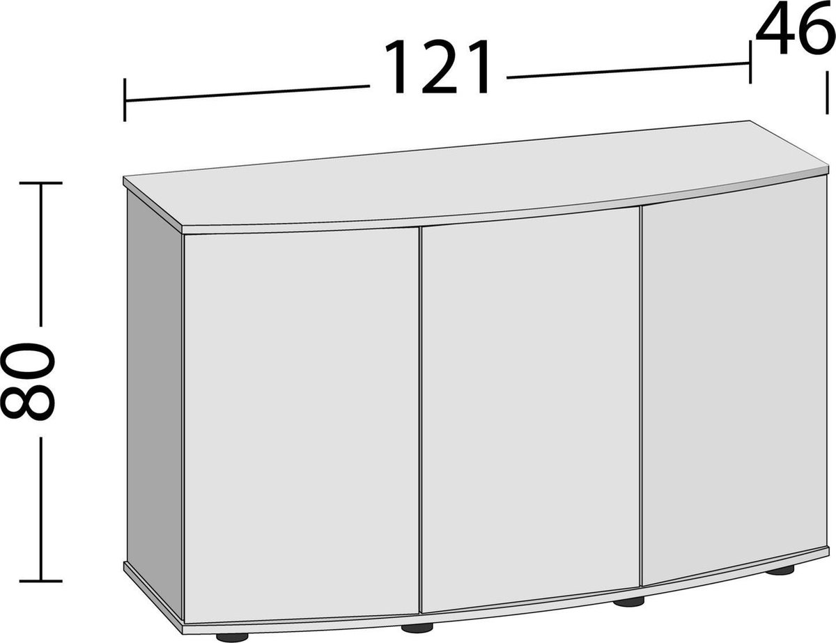 Juwel Kast Vision 260 Sbx 121x46x73 cm - Aquariummeubel - - Wit