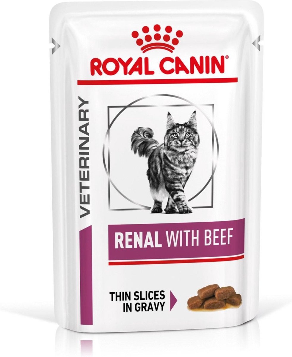 Royal Canin Veterinary Diet Renal Beef Wet - Kattenvoer - 12x85 g