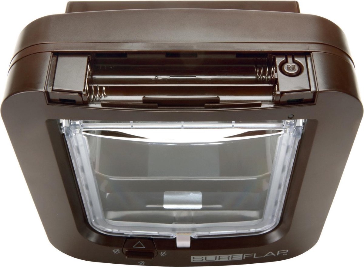 SureFlap Microchip Kattenluik - Kattenluik - 13x22x25 cm - Bruin