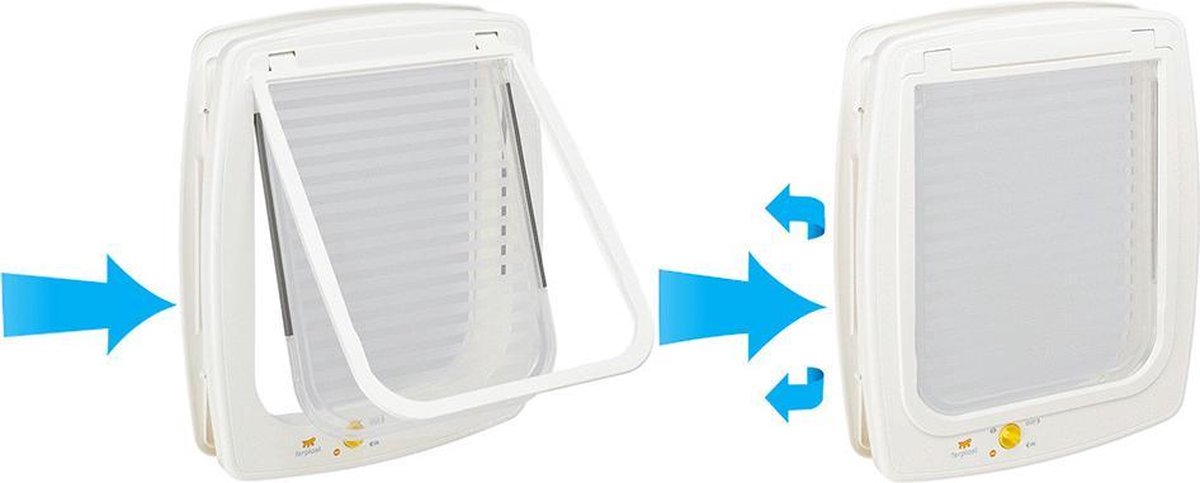 Ferplast Dierenluik Swing - Kattenluik - Nr. 7 - Wit