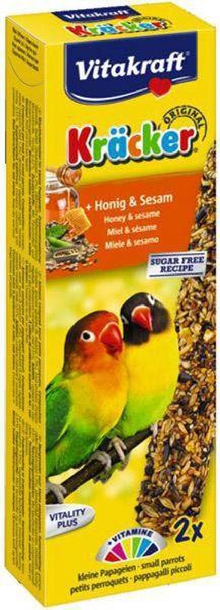 Vitakraft Agapornis Kracker 2 stuks - Vogelsnack - Honing