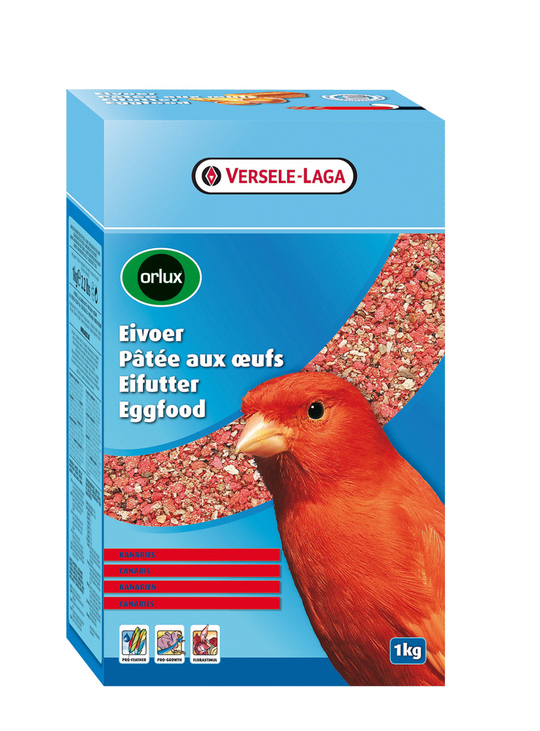 Versele-Laga Eivoer Droog - Vogelvoer - 1 kg - Rojo