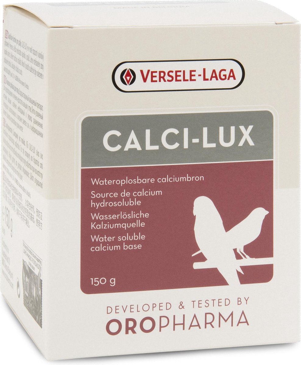 Versele-Laga pharma Calci-Lux Voor Eischaal&Skelet - Vogelsupplement - 150 g - Oro