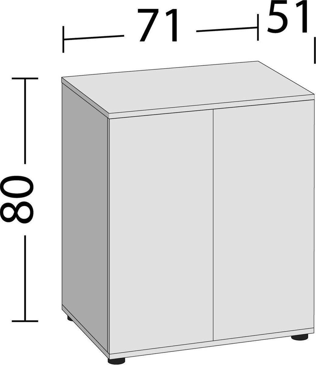 Juwel Kast Lido 200 Sbx 71x51x80 cm - Aquariummeubel - Licht Hout