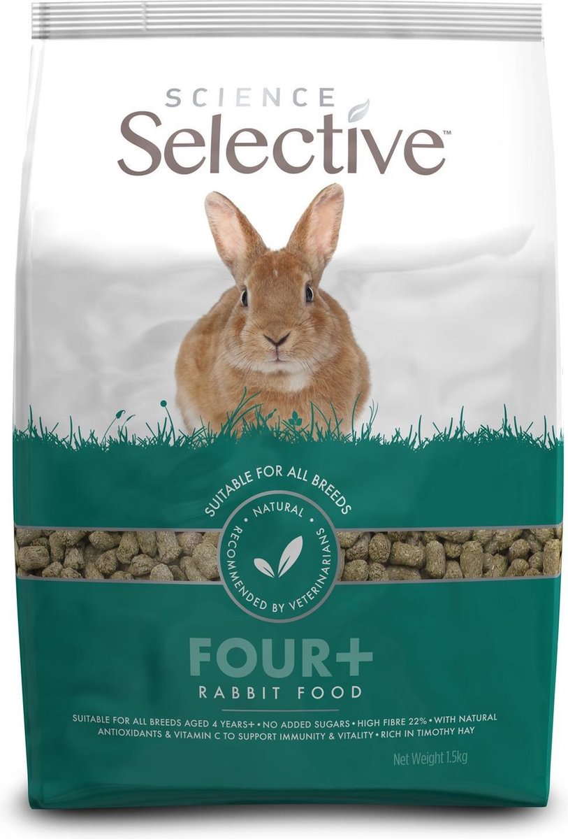 Supreme Science Selective Rabbit 4plus - Konijnenvoer - 1.5 kg