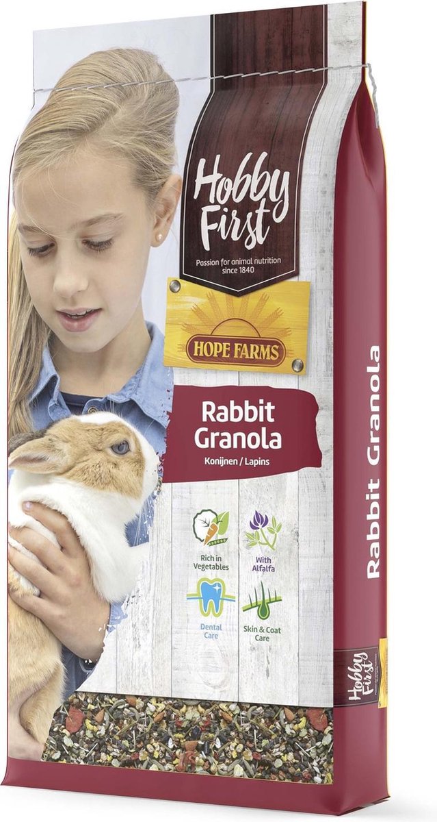 Hobbyfirst Hope Farms Rabbit Granola - Konijnenvoer - 10 kg