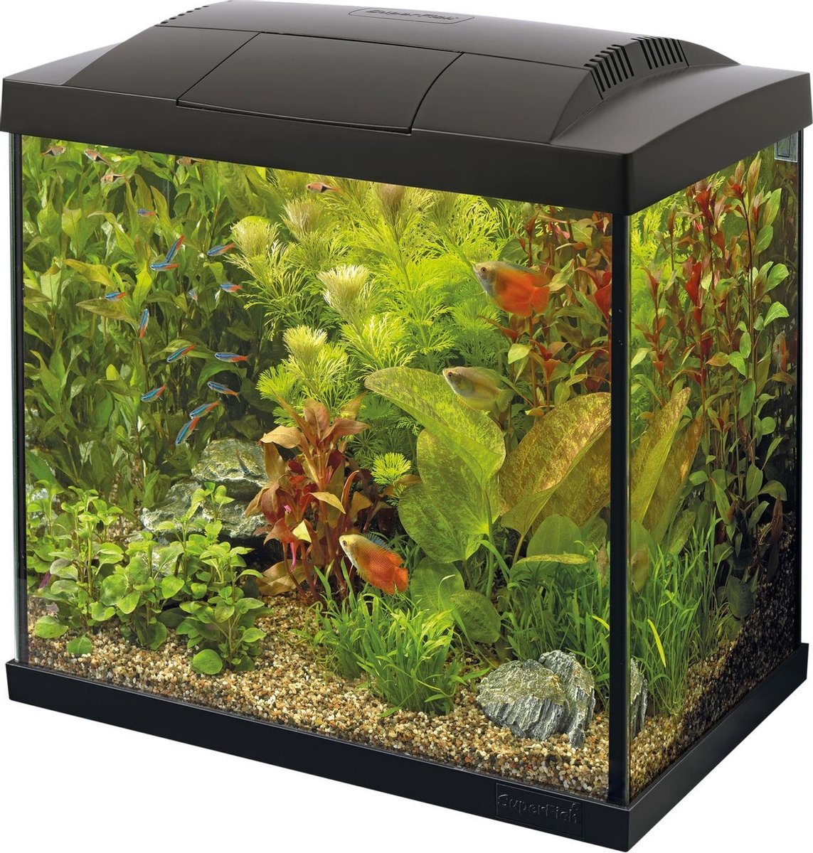 Superfish Aquarium Start 50 Tropical Kit Retro Led 50 l - Aquaria - - Zwart
