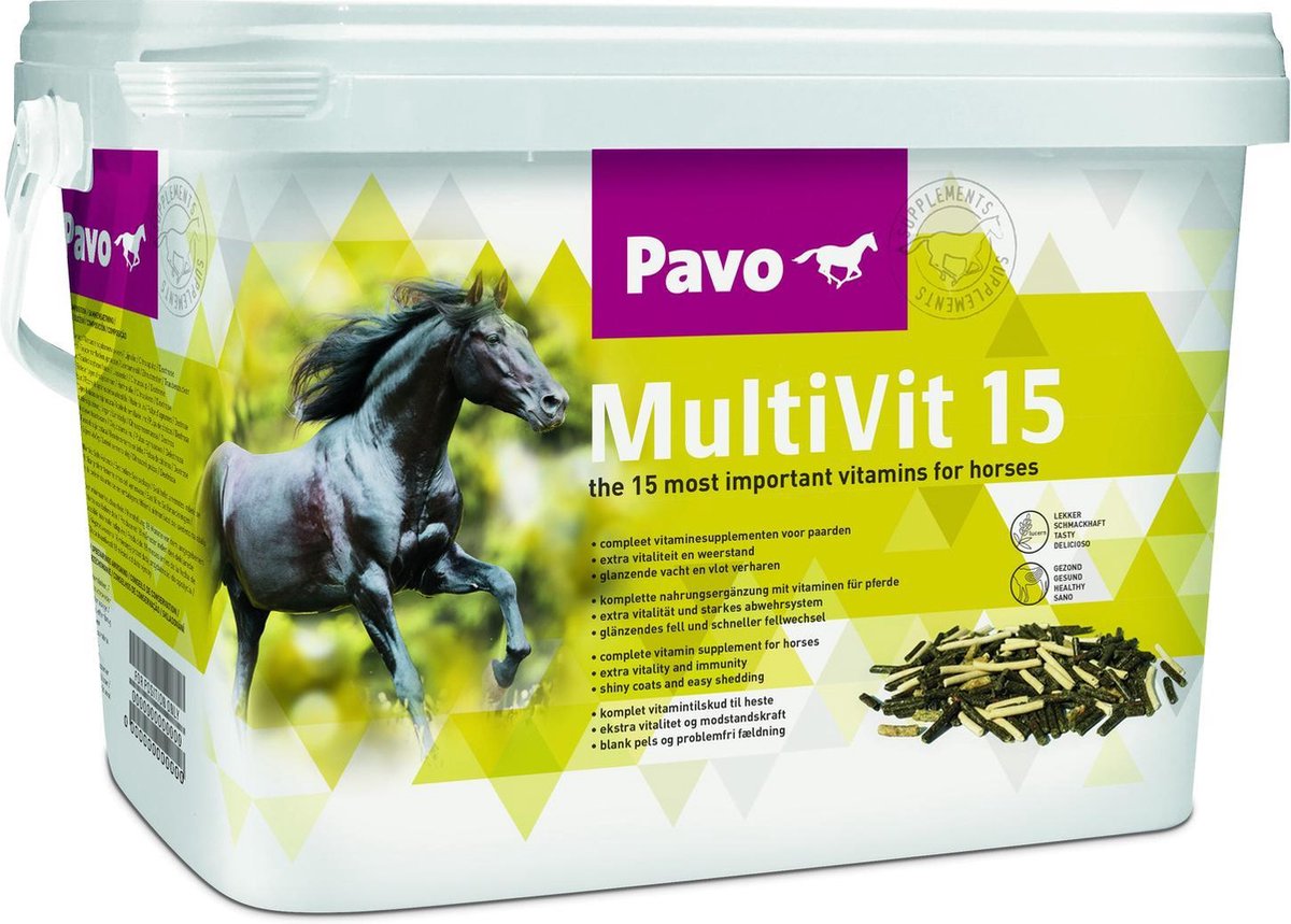 Pavo Multivit 15 - Voedingssupplement - 3 kg