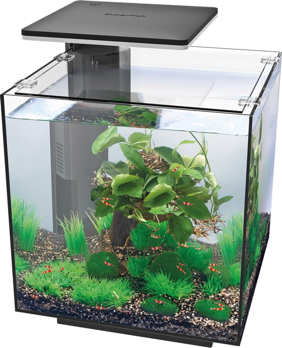 Superfish Qubiq 30 Pro 32x32x42.5 cm - Aquaria - - Zwart