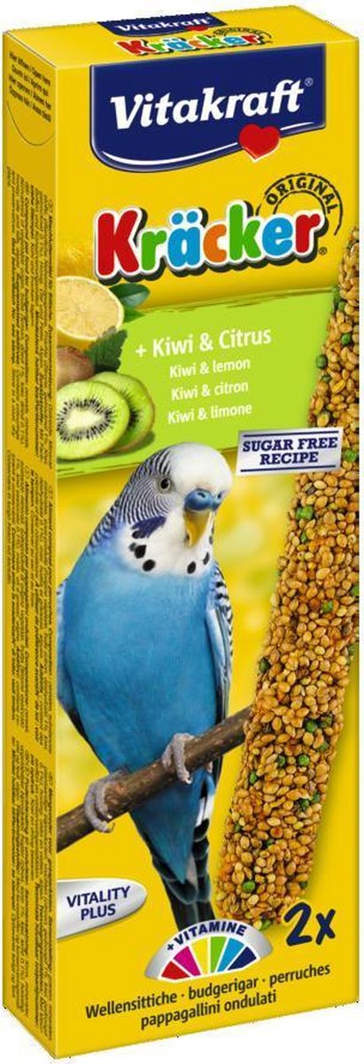 Vitakraft Parkiet Kracker 2 stuks - Vogelsnack - Kiwi