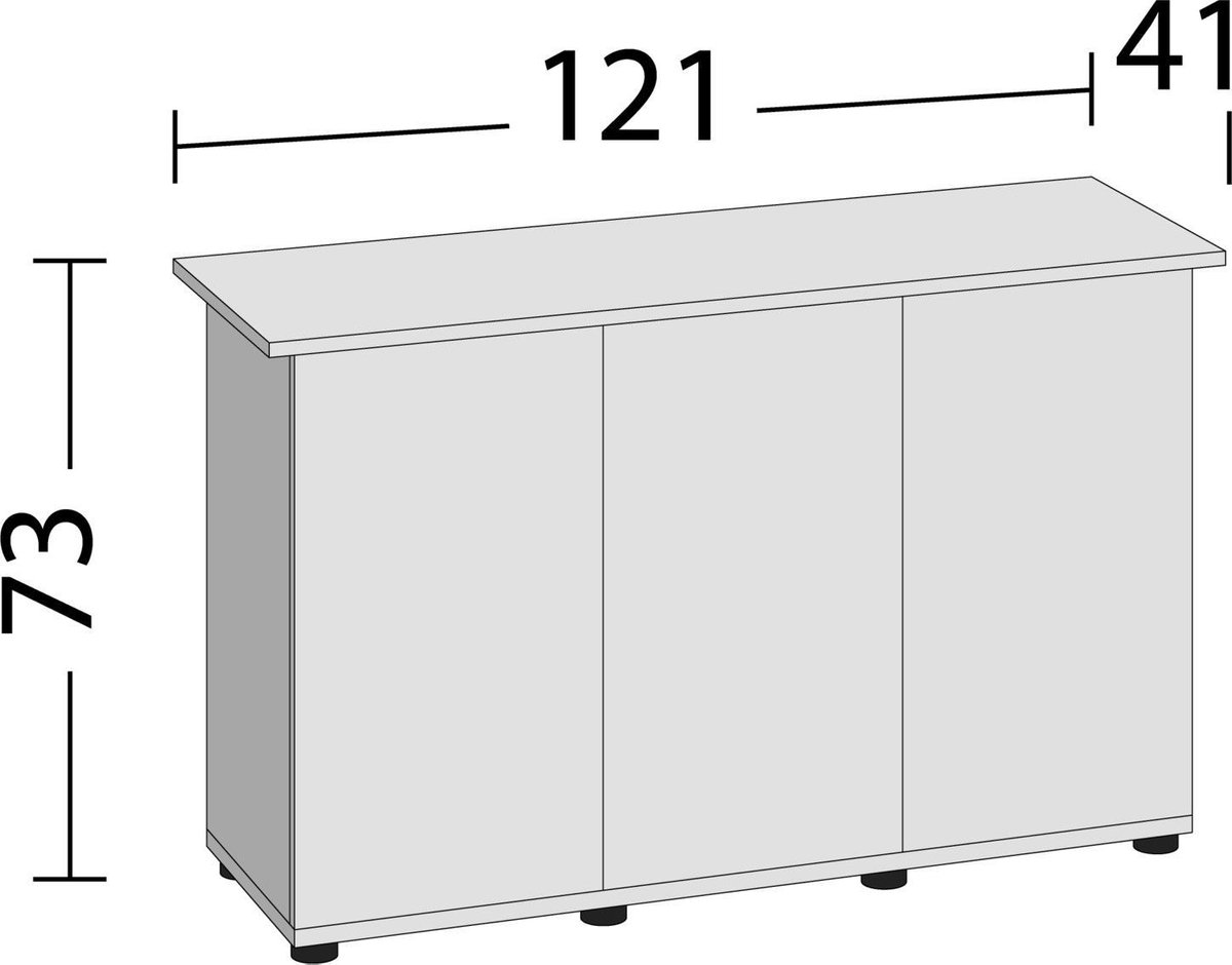 Juwel Kast Rio 240 Sbx 121x41x73 cm - Aquariummeubel - Licht Hout