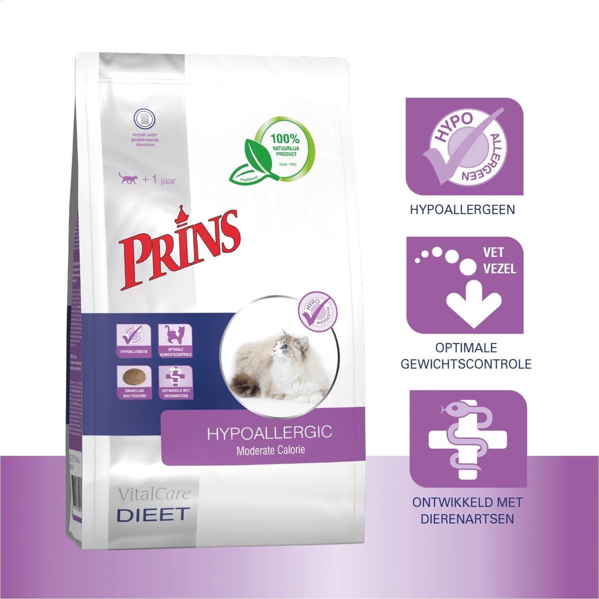 Prins Vitalcare Dieet Hypo - Kattenvoer - 5 kg
