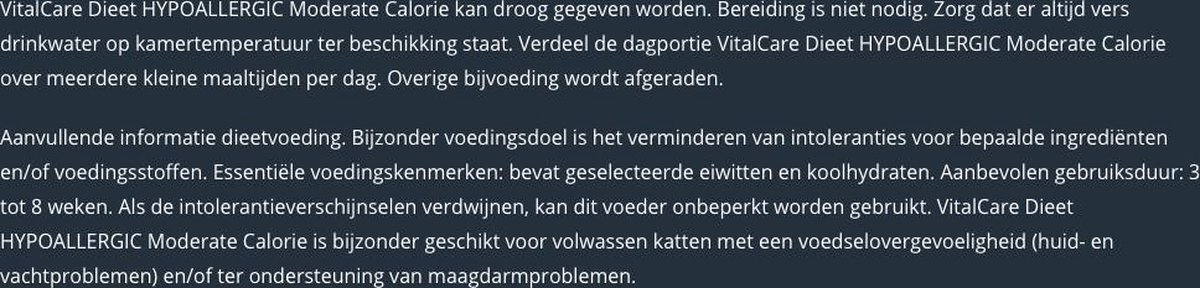 Prins Vitalcare Dieet Hypo - Kattenvoer - 5 kg